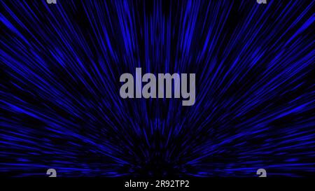 Abstract hyperspace background. Computer generated 3d render Stock Photo