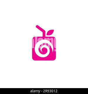 Juice Logo symbol simple. Fruit Juice Logo Stock Vector