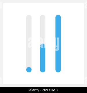 Tune slider UI element template Stock Vector