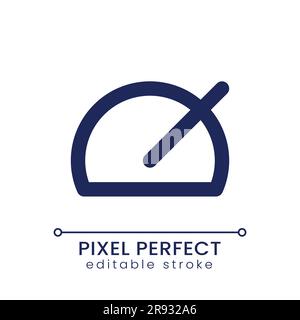 Speed up pixel perfect linear ui icon Stock Vector