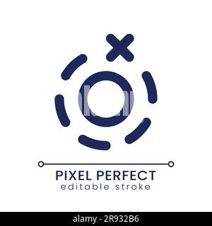Remove breathe animation pixel perfect linear ui icon Stock Vector