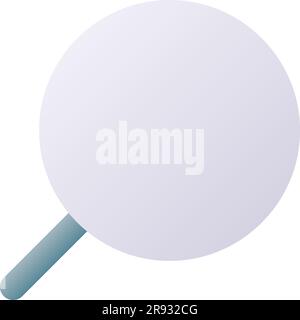 Magnifying glass pixel perfect flat gradient two-color ui icon Stock Vector