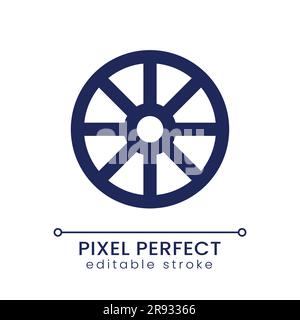 Hue color pixel perfect linear ui icon Stock Vector
