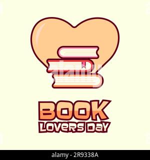 National Book Lovers Day. August 9. Holiday concept. Background, banner, card and poster, Vector Illustration. Stock Vector