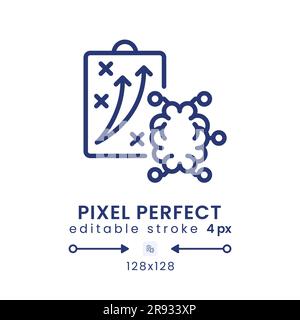 Neuromarketing strategies linear desktop icon Stock Vector
