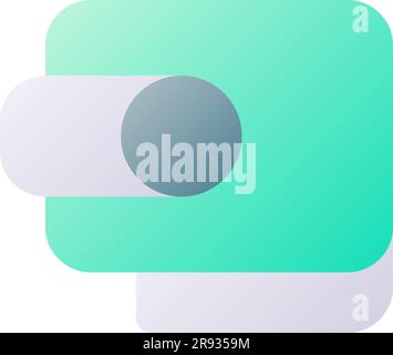 Wallet pixel perfect flat gradient two-color ui icon Stock Vector