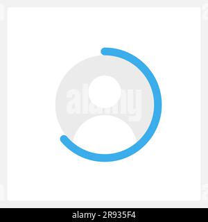 Profile completeness UI element template Stock Vector