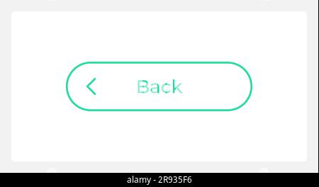 Hover return button UI element template Stock Vector Image & Art - Alamy
