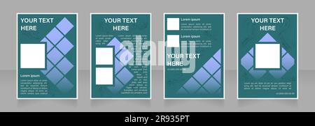 Planning business activities blank brochure layout design Stock Vector