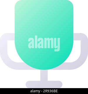Champion cup pixel perfect flat gradient two-color ui icon Stock Vector