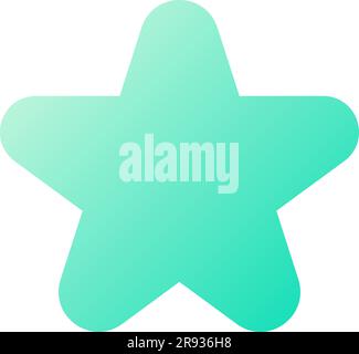 Star pixel perfect flat gradient two-color ui icon Stock Vector