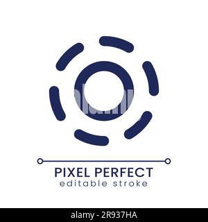 Breathe animation effect pixel perfect linear ui icon Stock Vector