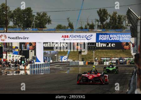 17 NATO Norman (fra), Nissan Formula E Team, Spark-Nissan, Nissan e-4ORCE 04, action during the 2023 Southwire Portland ePrix, 9th meeting of the 2022-23 ABB FIA Formula E World Championship, on the Portland International Raceway from June 22 to 24, 2023 in Portland, United States of America Stock Photo