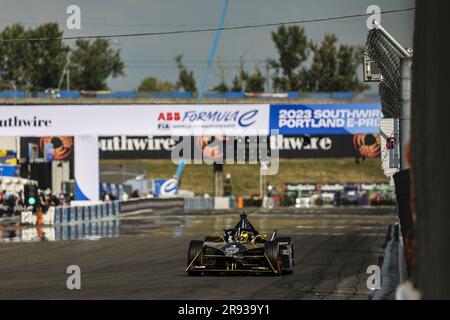 01 VANDOORNE Stoffel (bel), DS Penske Formula E Team, Spark-DS, DS E-Tense FE23, action during the 2023 Southwire Portland ePrix, 9th meeting of the 2022-23 ABB FIA Formula E World Championship, on the Portland International Raceway from June 22 to 24, 2023 in Portland, United States of America Stock Photo