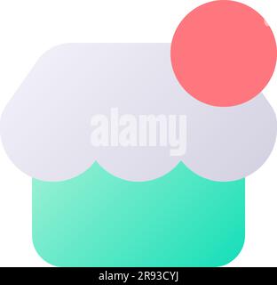 Online shop notification pixel perfect flat gradient color ui icon ...
