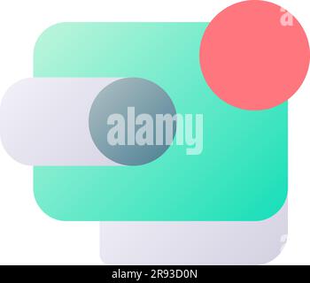 Notification from digital wallet pixel perfect flat gradient two-color ui icon Stock Vector