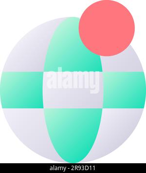 Internet network notification pixel perfect flat gradient two-color ui icon Stock Vector