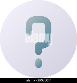 FAQ pixel perfect flat gradient two-color ui icon Stock Vector