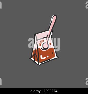 Hand drawn vector abstract graphic doodle simple minimalistic line illustrations with coffee brewing equipment ,preparing coffee drinks. Coffee vector Stock Vector