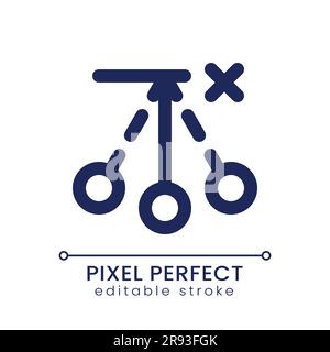Remove pendulum effect pixel perfect linear ui icon Stock Vector