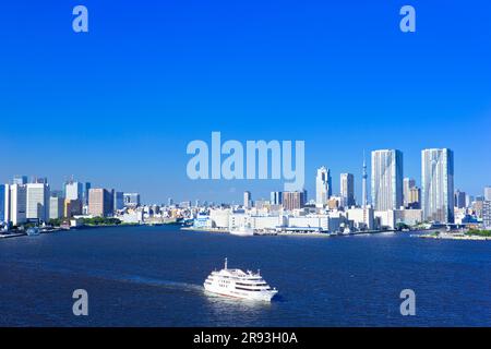 Tokyo Bay and Tokyo Sky Tree Stock Photo