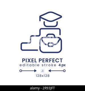 Learning and development linear desktop icon Stock Vector