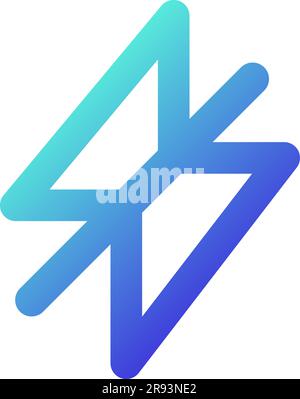 Silent mode pixel perfect gradient linear ui icon Stock Vector