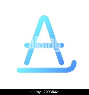 Text formatting pixel perfect gradient linear ui icon Stock Vector
