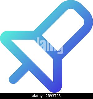 Pin pixel perfect gradient linear ui icon Stock Vector