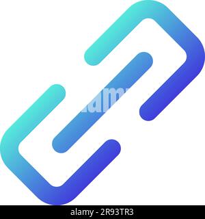 Hyperlink pixel perfect gradient linear ui icon Stock Vector