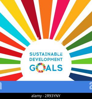 Sustainable Development Global Goals. Abstract Brochure design. Vector illustration. Stock Vector