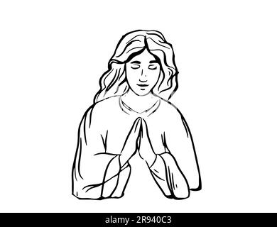 Priest, one line drawing vector illustration Stock Vector Image & Art ...