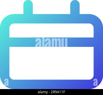 Calendar pixel perfect gradient linear ui icon Stock Vector
