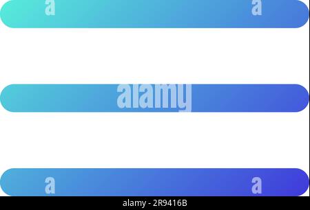 Hamburger menu pixel perfect gradient linear ui icon Stock Vector