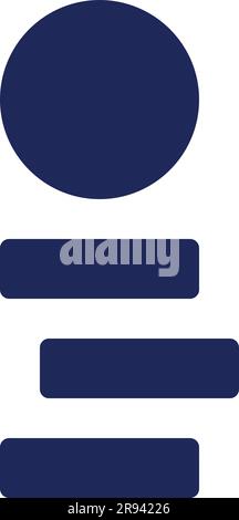 Minimalist Stack of Coins Icon Vector Simple Outline Illustration of ...