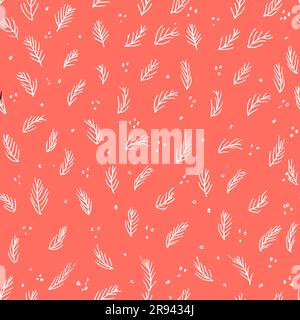 Vector seamless pattern. Abstract background made using of brush smears. Monochrome hand drawn texture Stock Vector