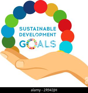 Sustainable Development Global Goals. Abstract Brochure design. Vector illustration. Stock Vector
