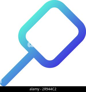 Magnifying glass pixel perfect gradient linear ui icon Stock Vector