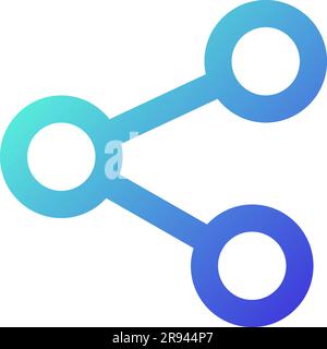 Share pixel perfect gradient linear ui icon Stock Vector