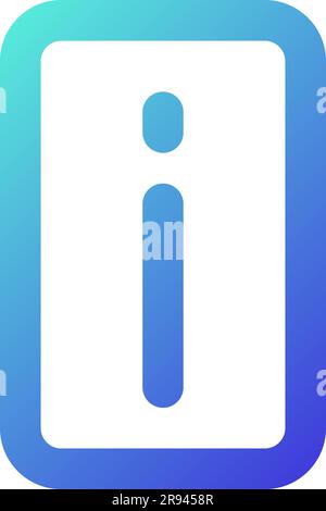 Information pixel perfect gradient linear ui icon Stock Vector