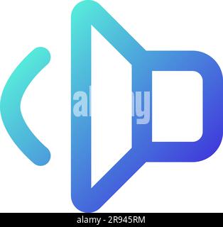 Volume pixel perfect gradient linear ui icon Stock Vector
