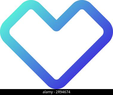 Like pixel perfect gradient linear ui icon Stock Vector