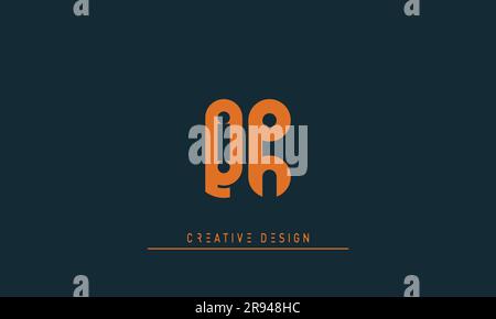 Alphabet letters Modern Creative logo QR , RQ Stock Vector