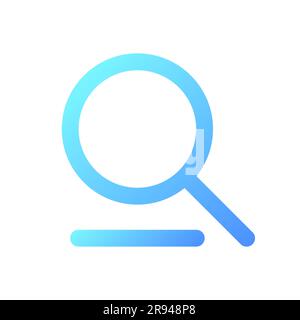 Searching tool pixel perfect gradient linear ui icon Stock Vector