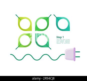 Electricity plug, Report and Diagram graph line icons pack. For web app ...