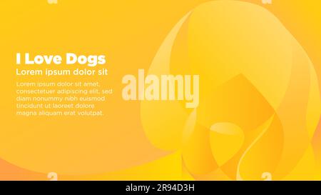 puppy gradient. dog abstract vector illustration Stock Vector