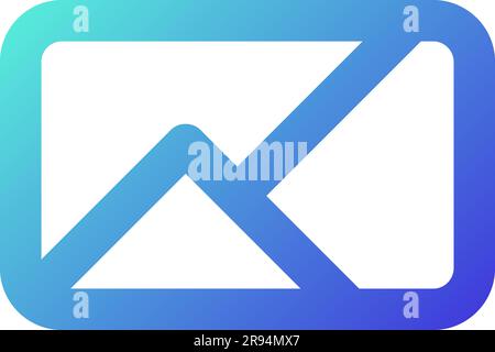Image pixel perfect gradient linear ui icon Stock Vector
