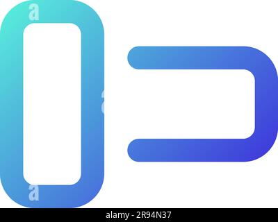 Switch off pixel perfect gradient linear ui icon Stock Vector