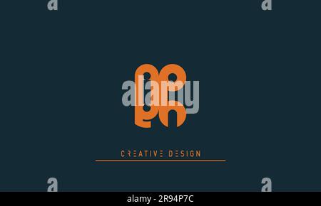 Alphabet letters Modern Creative logo QR , RQ Stock Vector