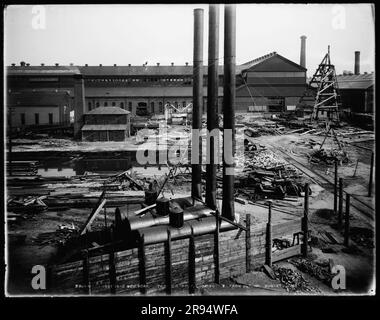 Building Number 131, Site of New Lean-To. Glass Plate Negatives of the ...